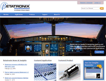 Tablet Screenshot of betatronix.com